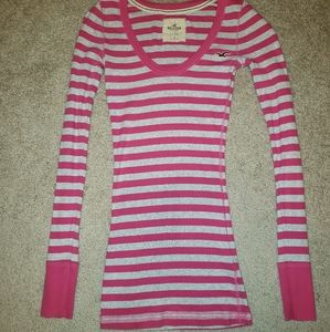 Scoop neck Hollister Long sleeve shirt